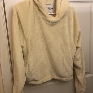 Hollister Women's Soft Cream Cowl Neck Sweater